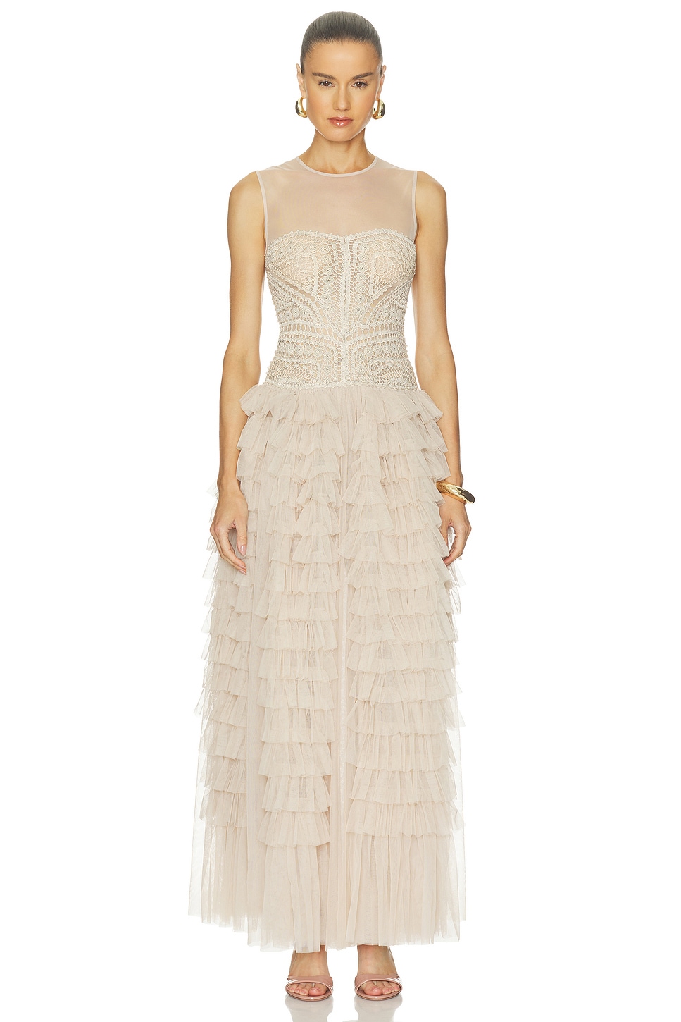 Orla Crochet & Tulle Dress - thumbnail 2