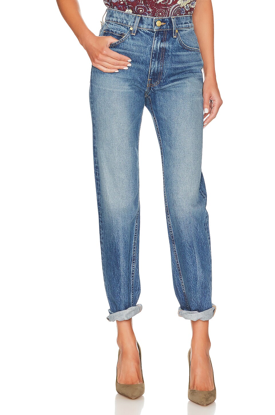 Ulla Johnson Daphne Jean in Danube Medium Indigo