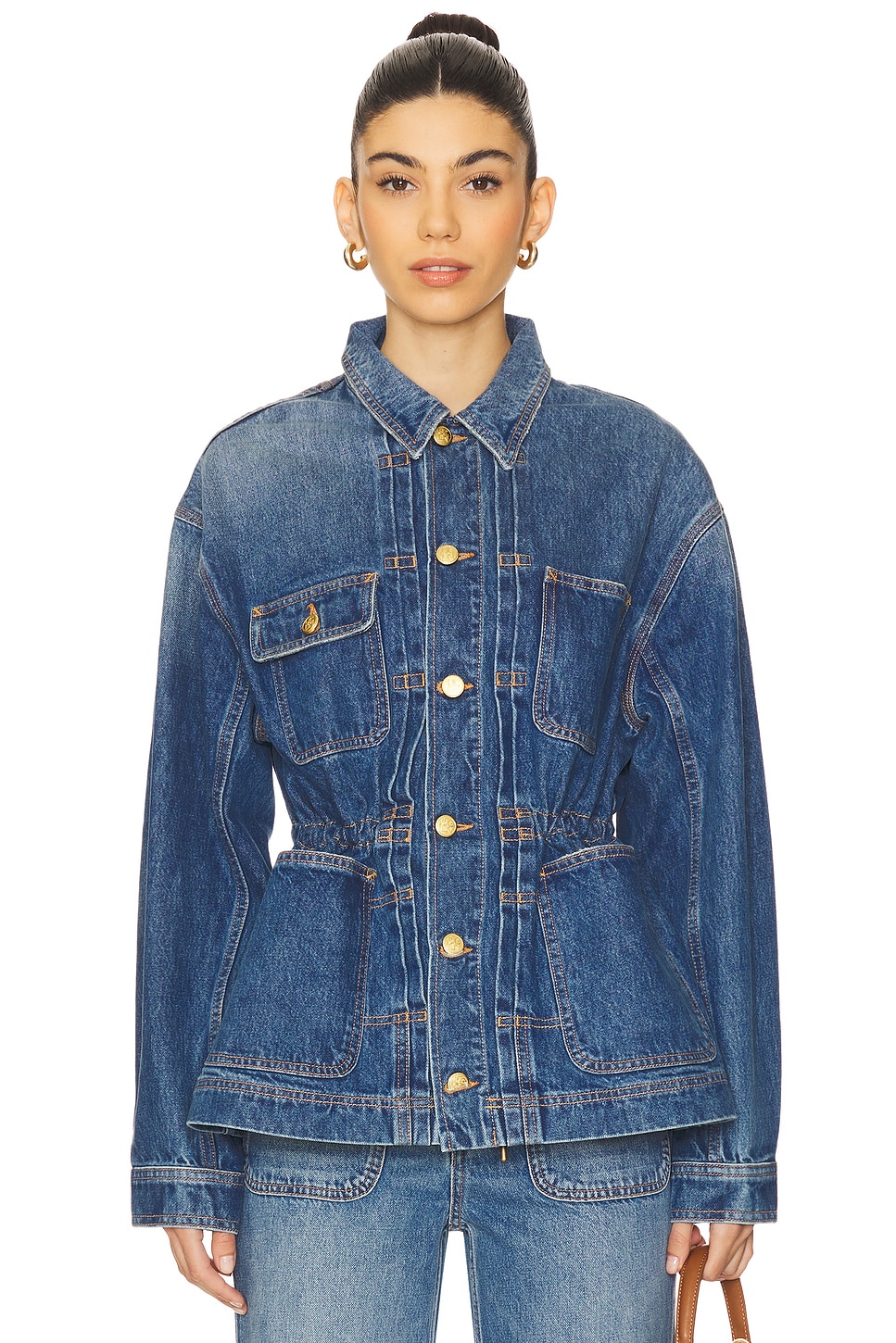 Ulla Johnson The Dylan Jacket in Danube REVOLVE - Main Image