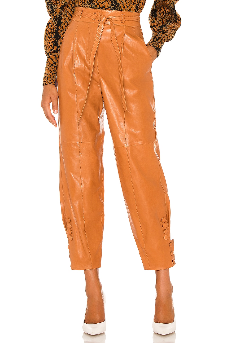 Ulla Johnson Navona Pant in Cognac 