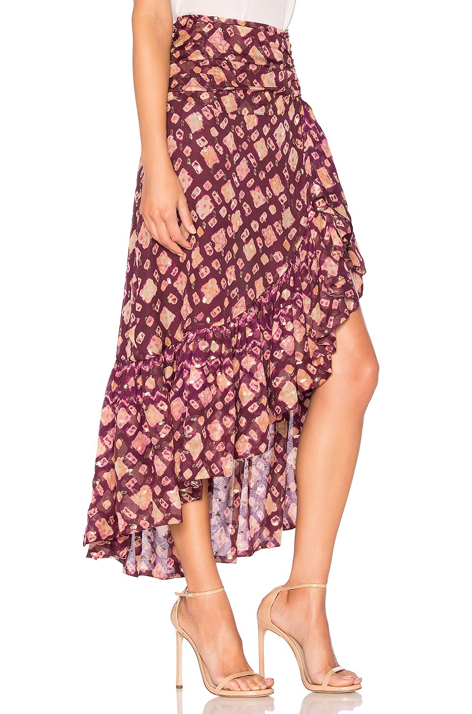 Ulla Johnson Alie Skirt in Bordeaux | REVOLVE