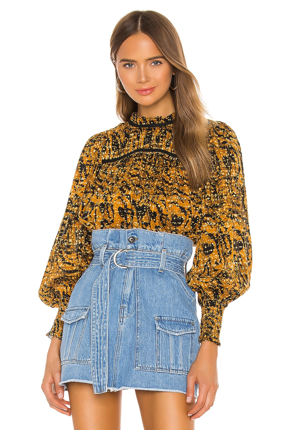 Ulla Johnson Amina Blouse in Marigold | REVOLVE