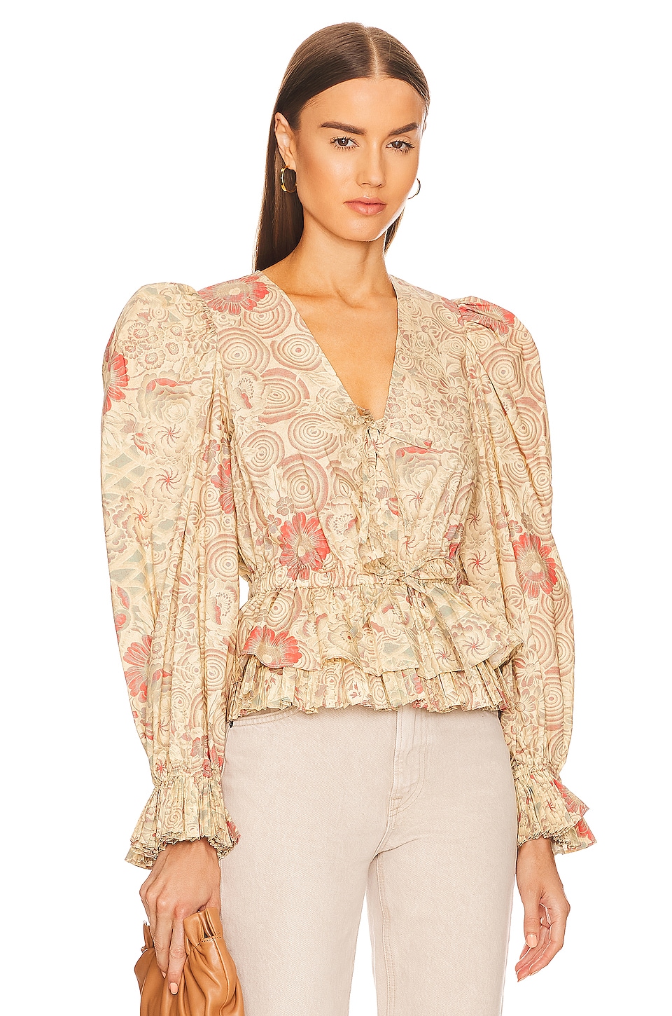 Ulla Johnson Ren Blouse in Haze | REVOLVE