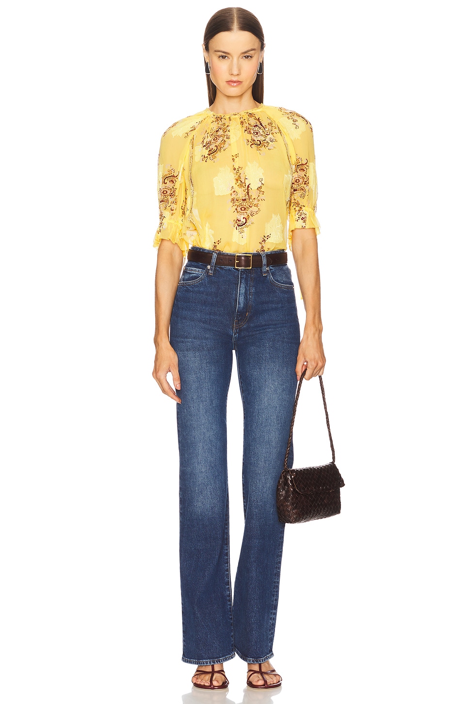 【ULLA JOHNSON/ウラ ジョンソン】Pippa ブラウス Ulla Johnson Pippa Short Sleeve Blouse Twilight