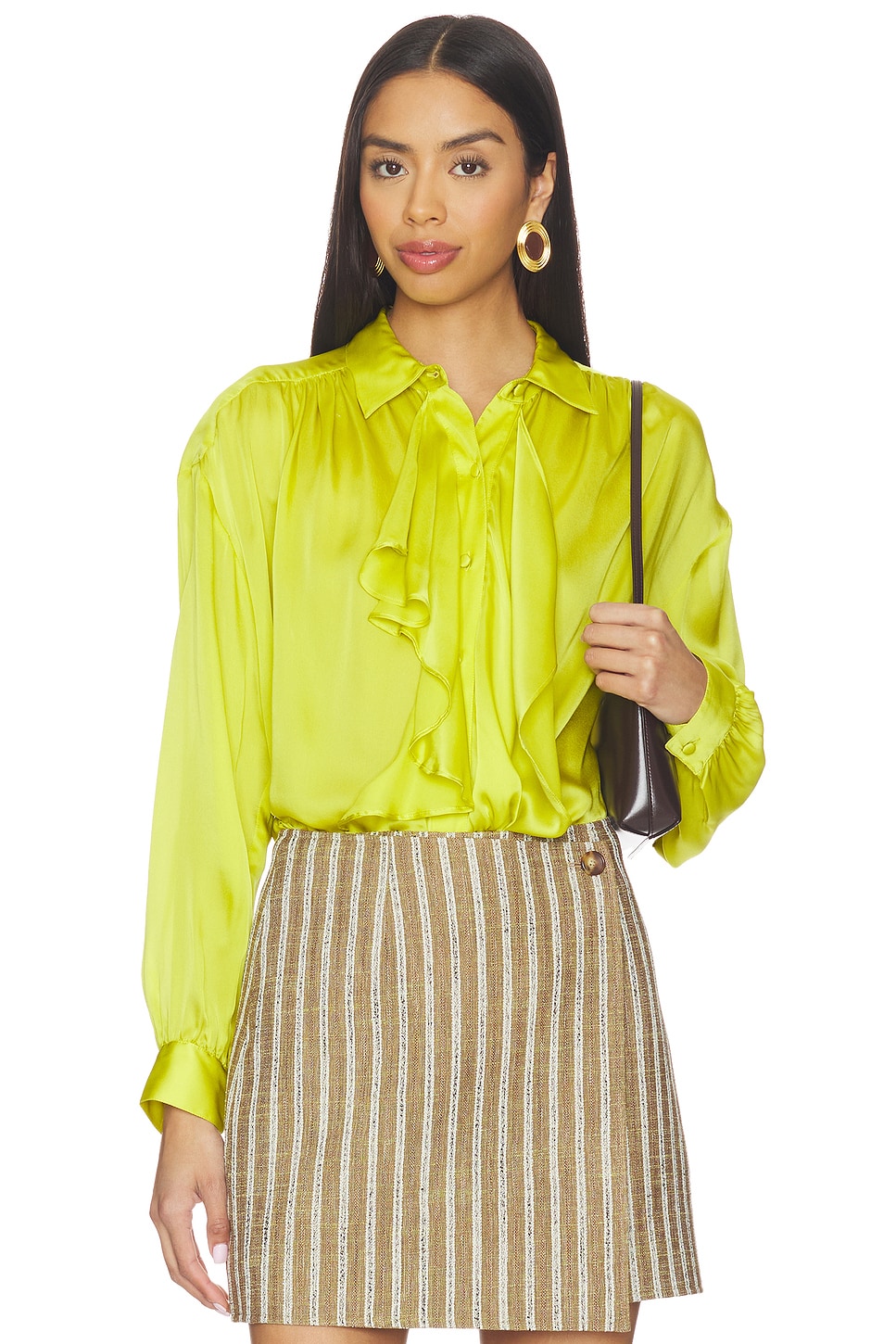 Gesture Long Sleeve Silk Blouse - thumbnail 2