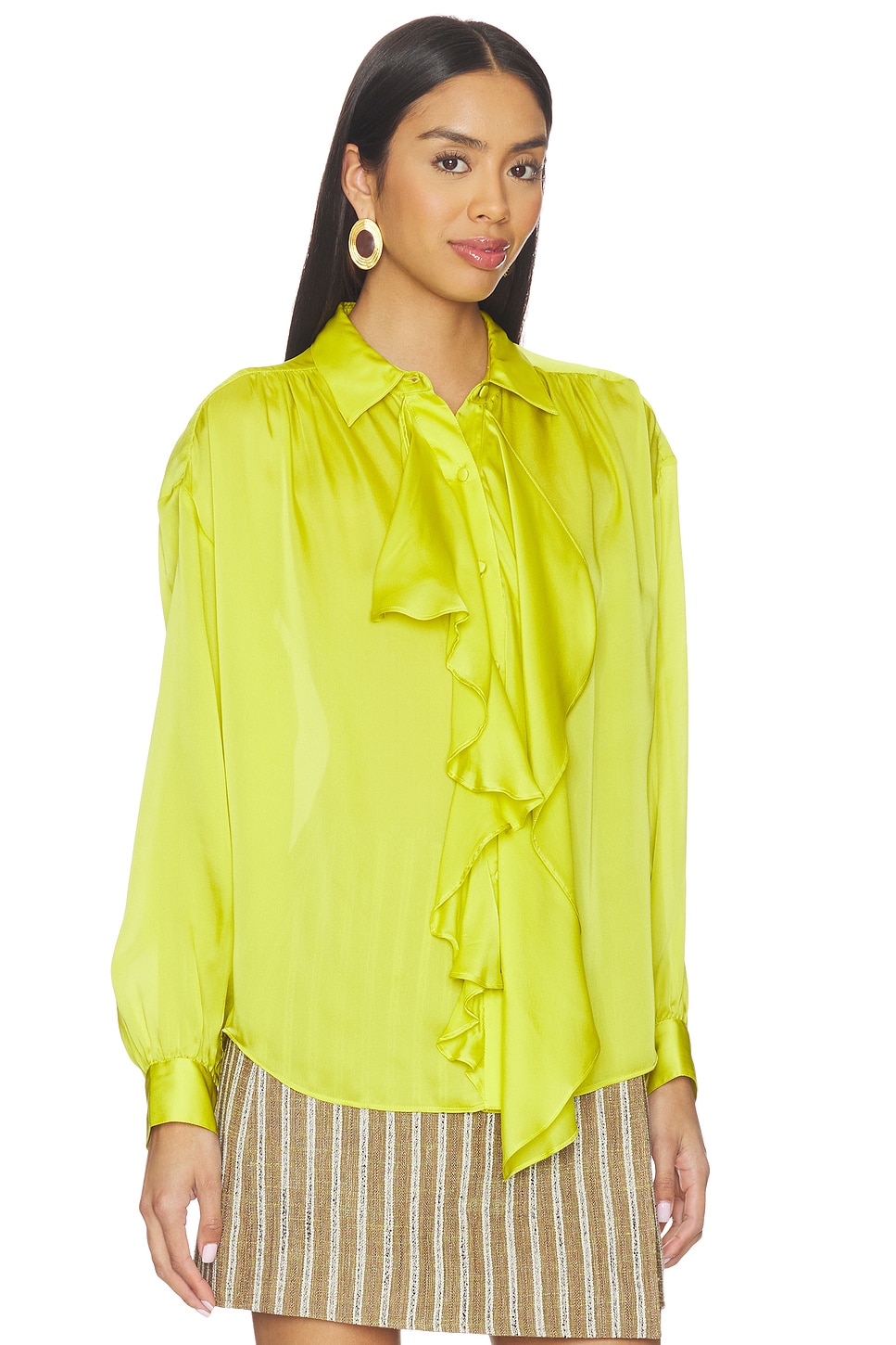 Gesture Long Sleeve Silk Blouse - thumbnail 3