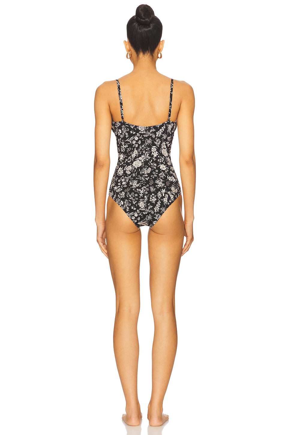 Ulla Johnson Dalila Ruched Maillot One Piece Swimsuit in