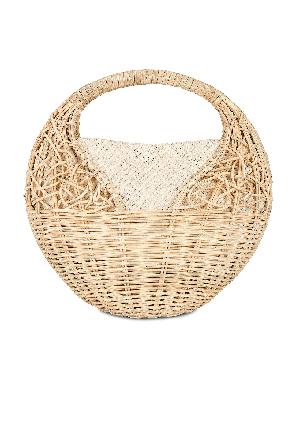 Ulla Johnson Sea Shell Wicker Bag in Natural