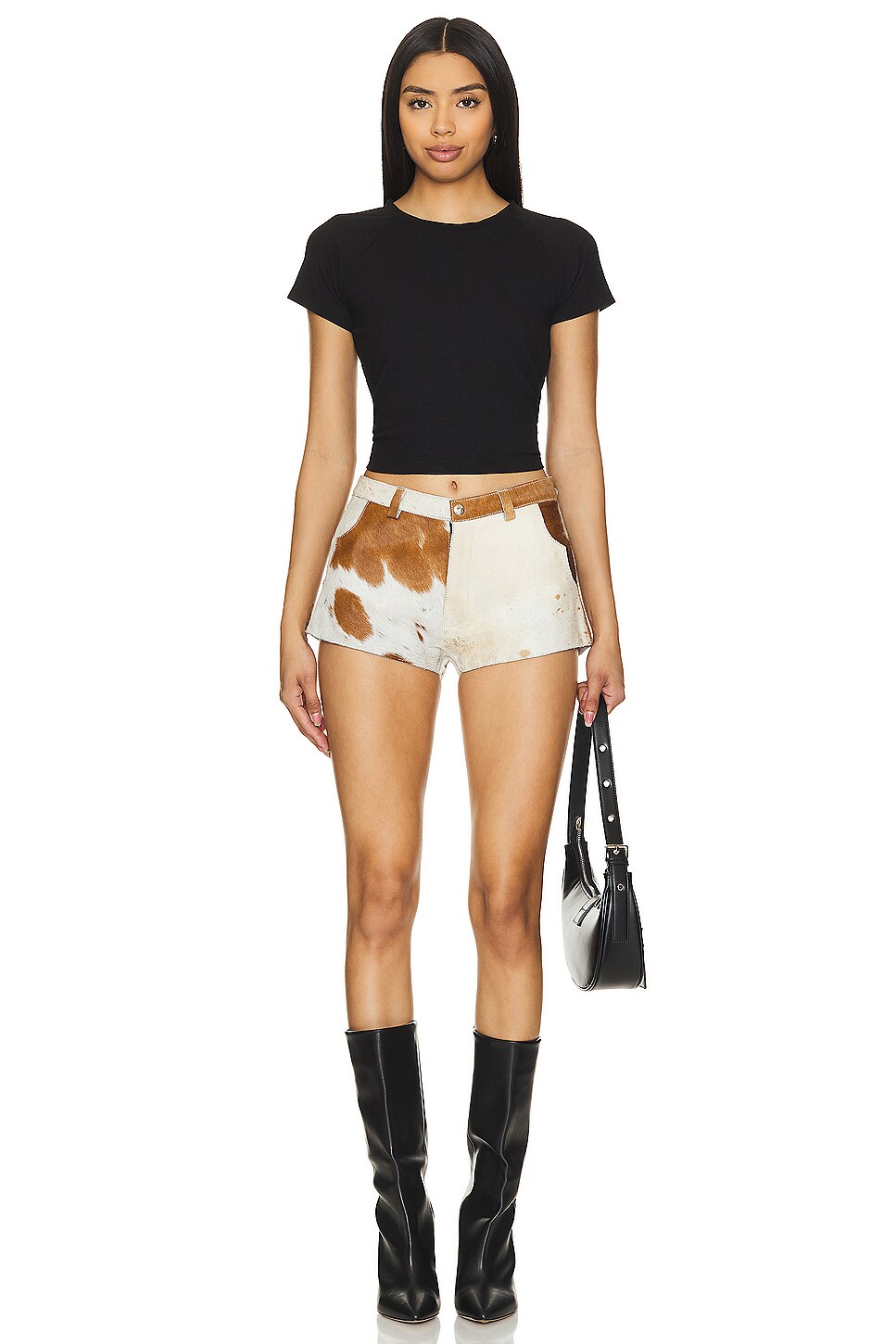 x REVOLVE Cowhide Shorts