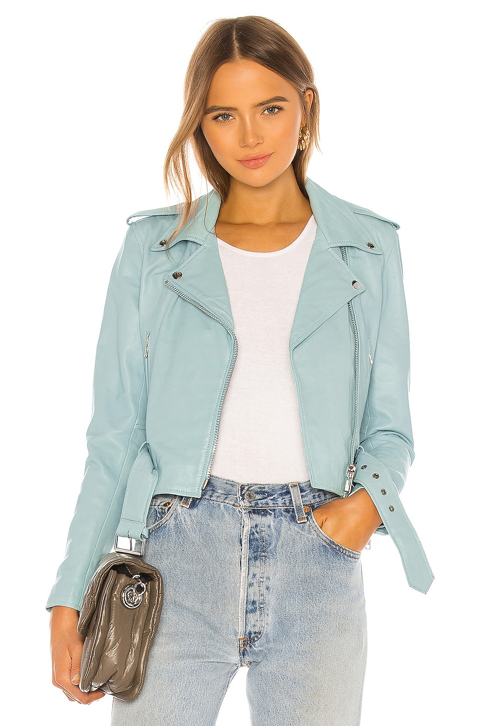 free people cotton shrunken moto jacket