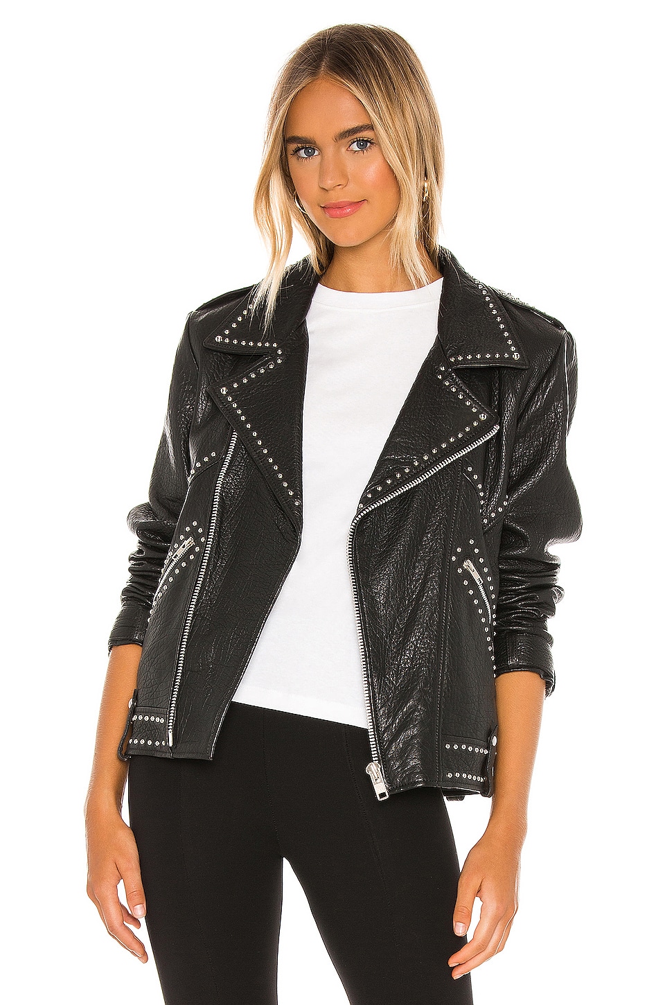 Understated Leather Jackson Moto Jacket in Black | REVOLVE