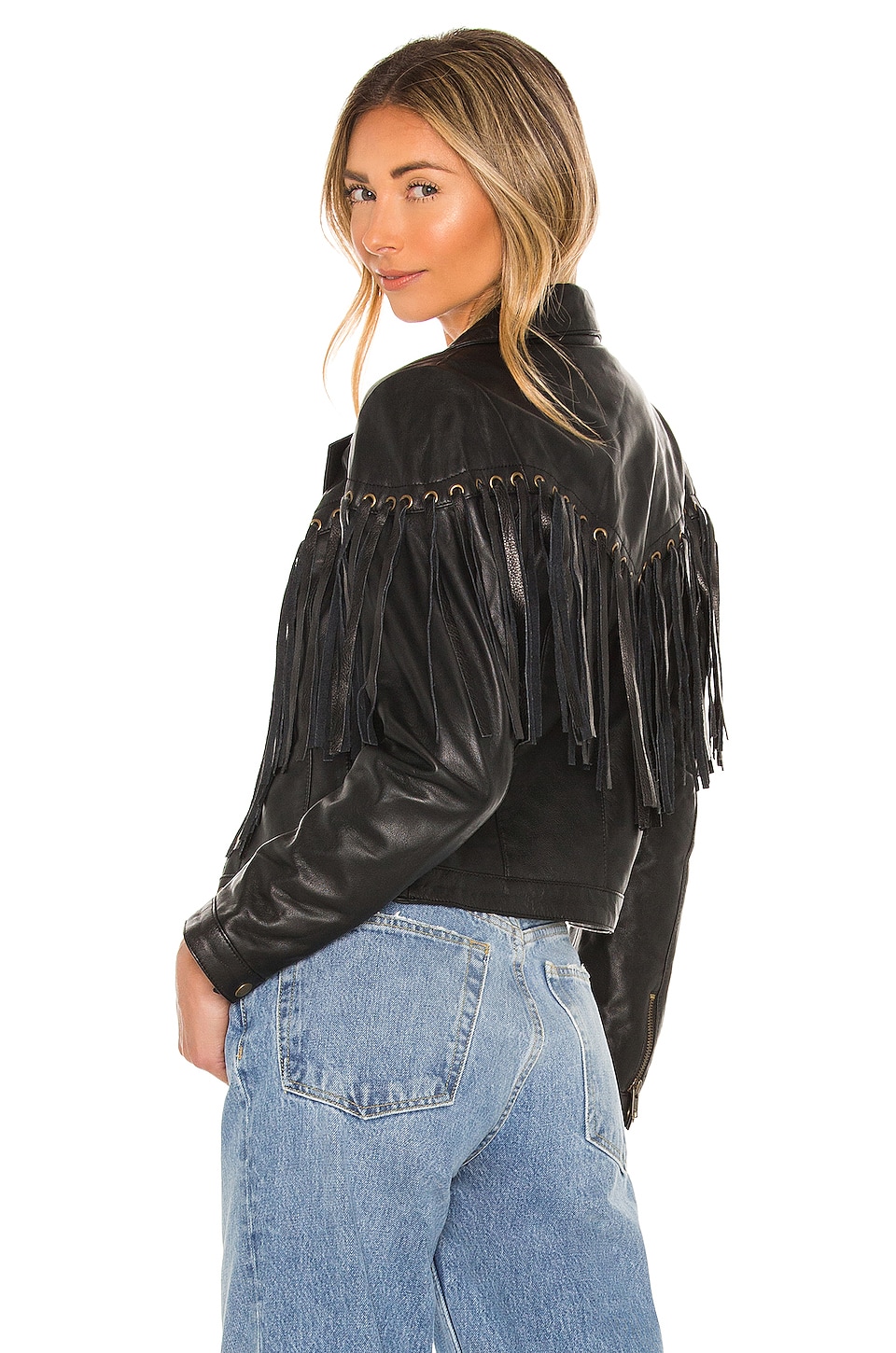 Understated Leather Motive Jacket in Black | REVOLVE