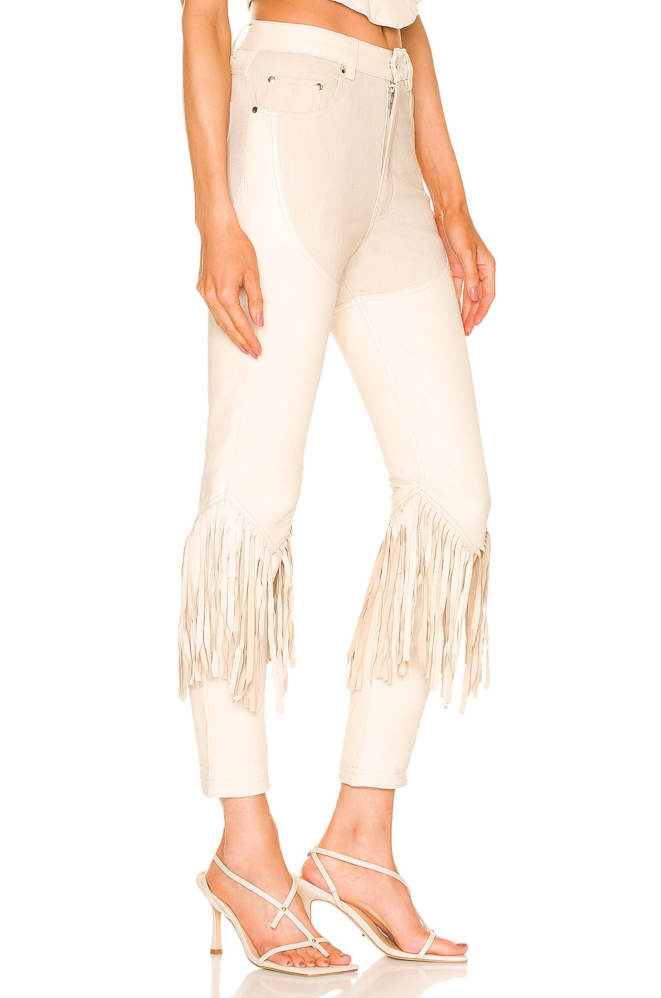 Understated Leather x REVOLVE Cowboy Chaps Pants in Cream