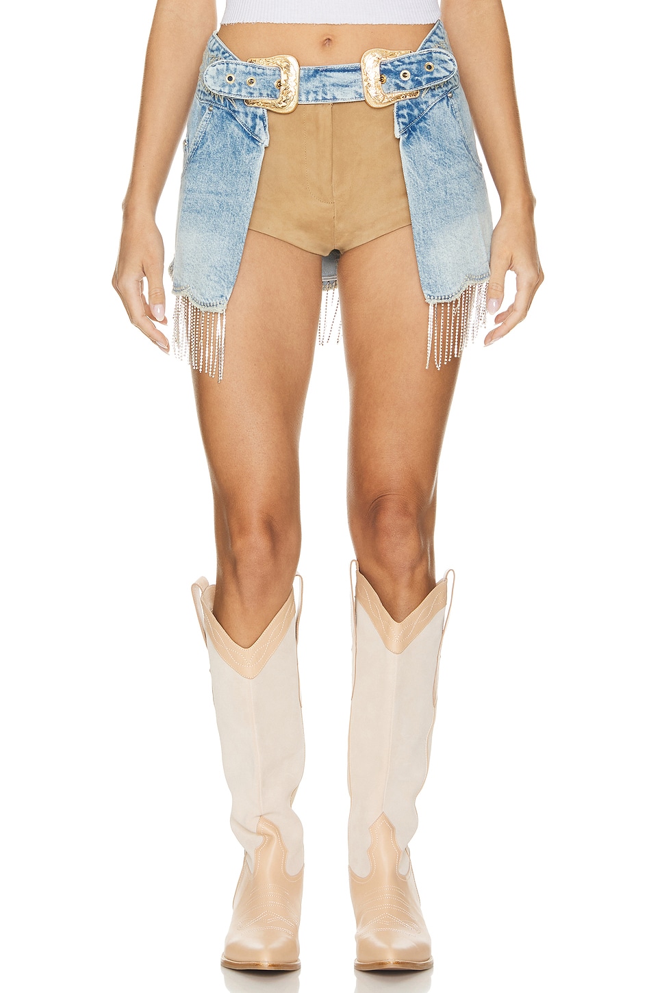 Understated Leather Country Chaps Skirt