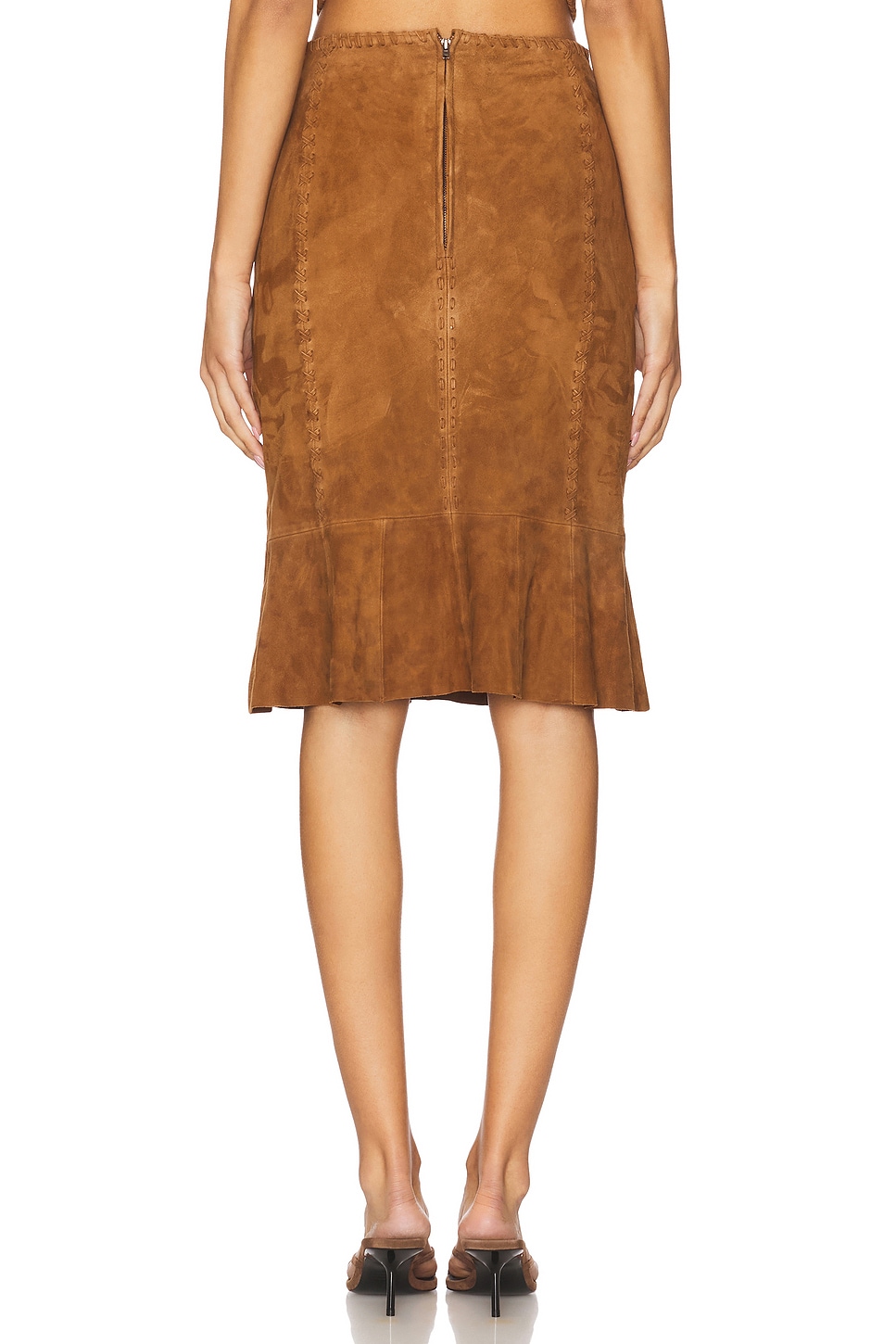 Understated Leather Handkerchief Leather Skirt