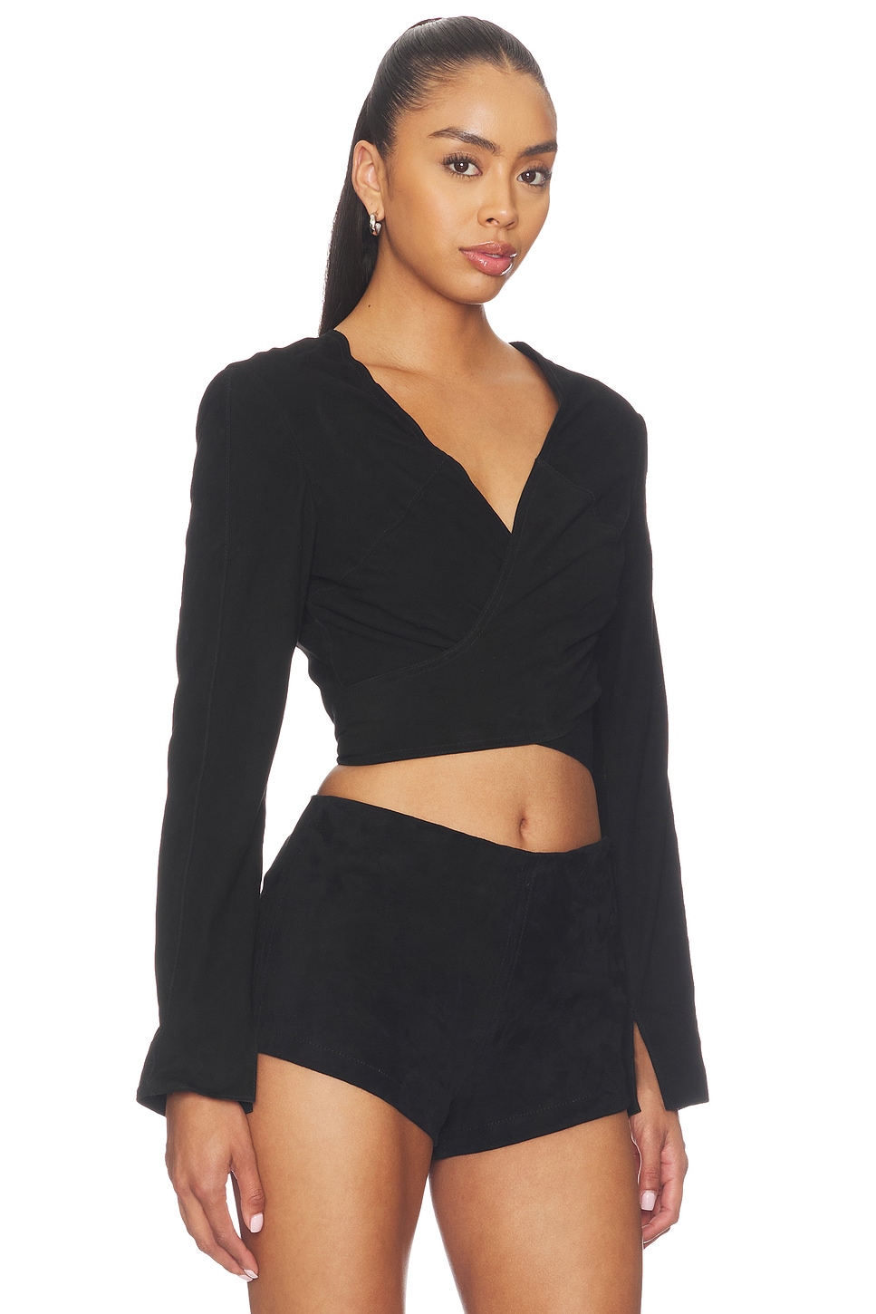 x REVOLVE Long Sleeve Wrap Top - thumbnail 3