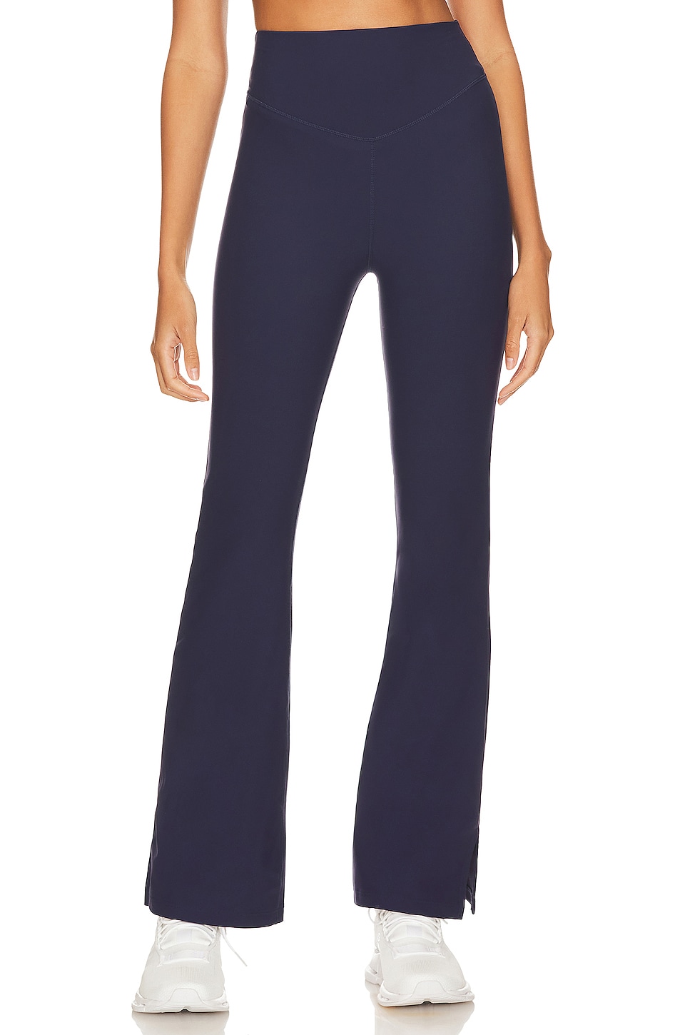 THE UPSIDE Peached Florence Flare Pants in Navy