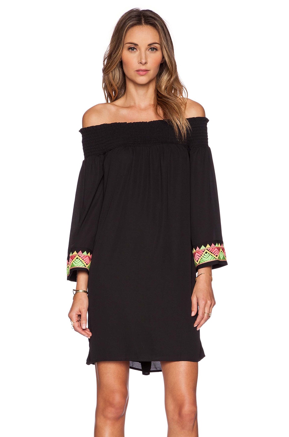 VAVA by Joy Han Lynette Off Shoulder Dress in Black | REVOLVE