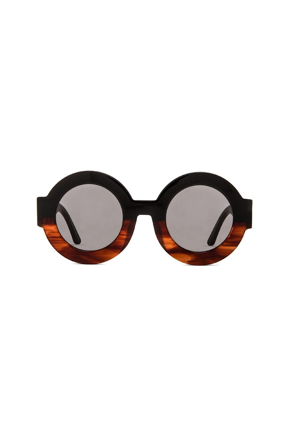 VALLEY EYEWEAR Scapula in Black Orange Fade & Grey Lens