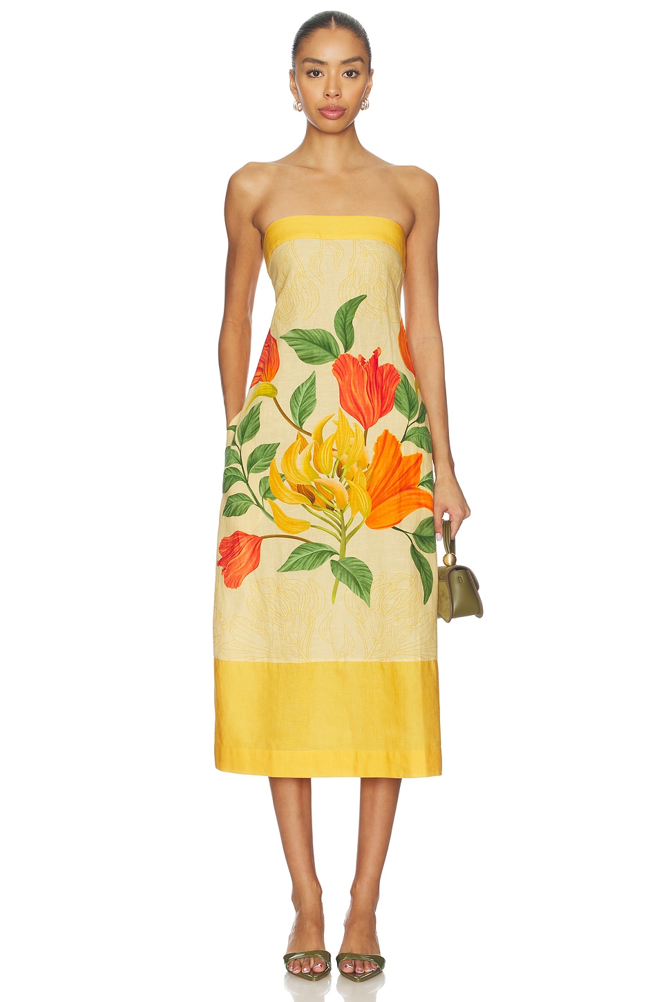Verandah Strapless Shift Dress