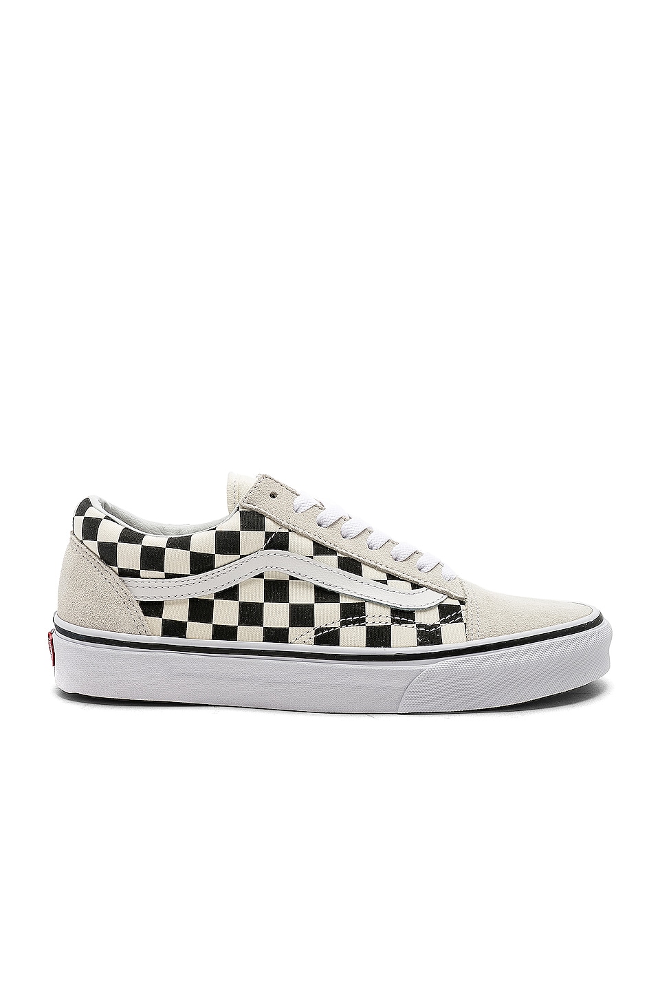 black and white checkered vans old school