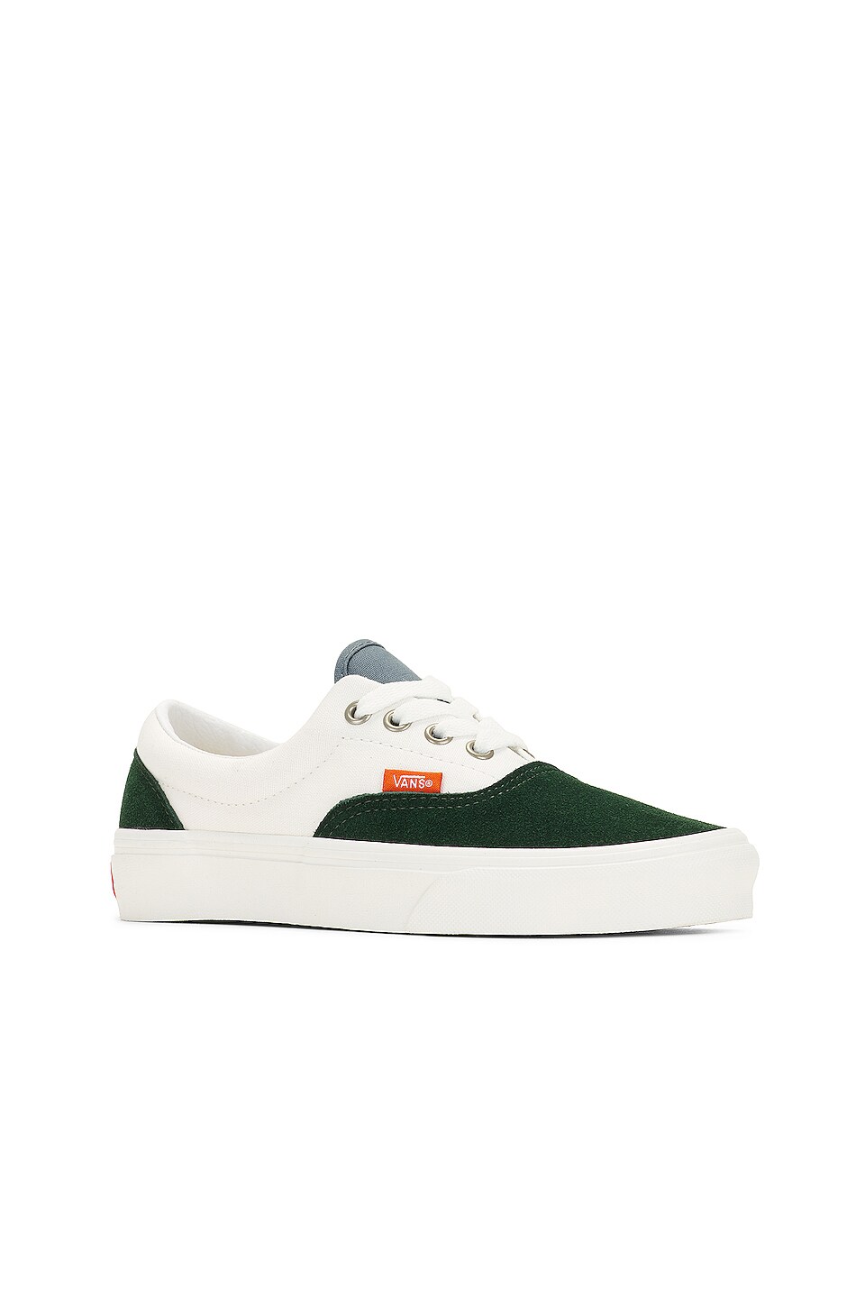 Vans Era Low Top in Varsity Canvas Green & Blue