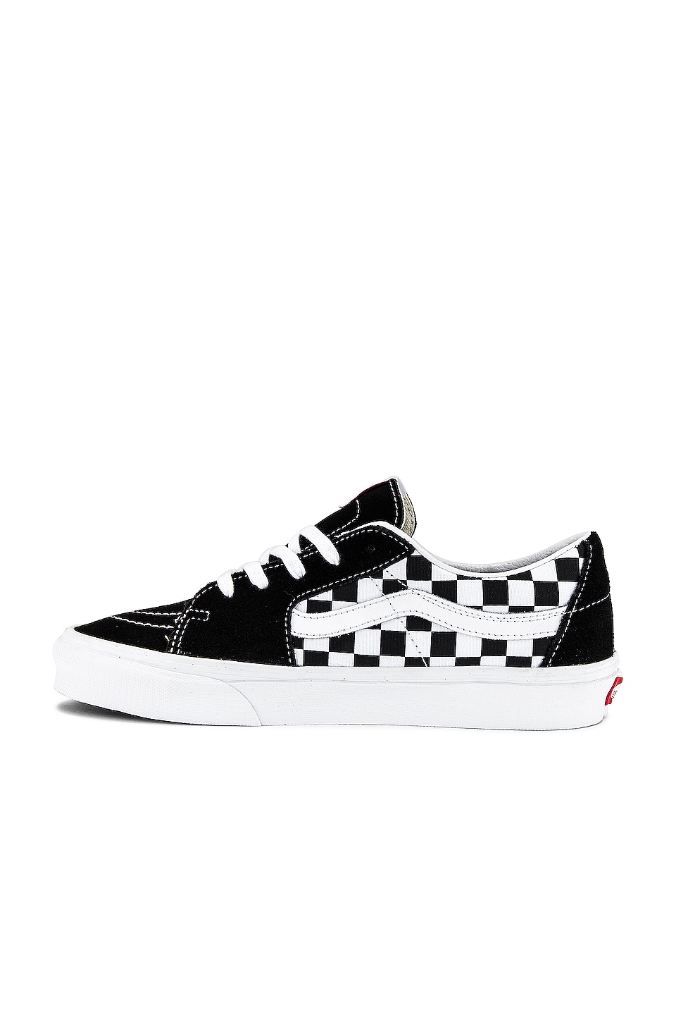 Vans SK8-Low in Black & Checkerboard | REVOLVE