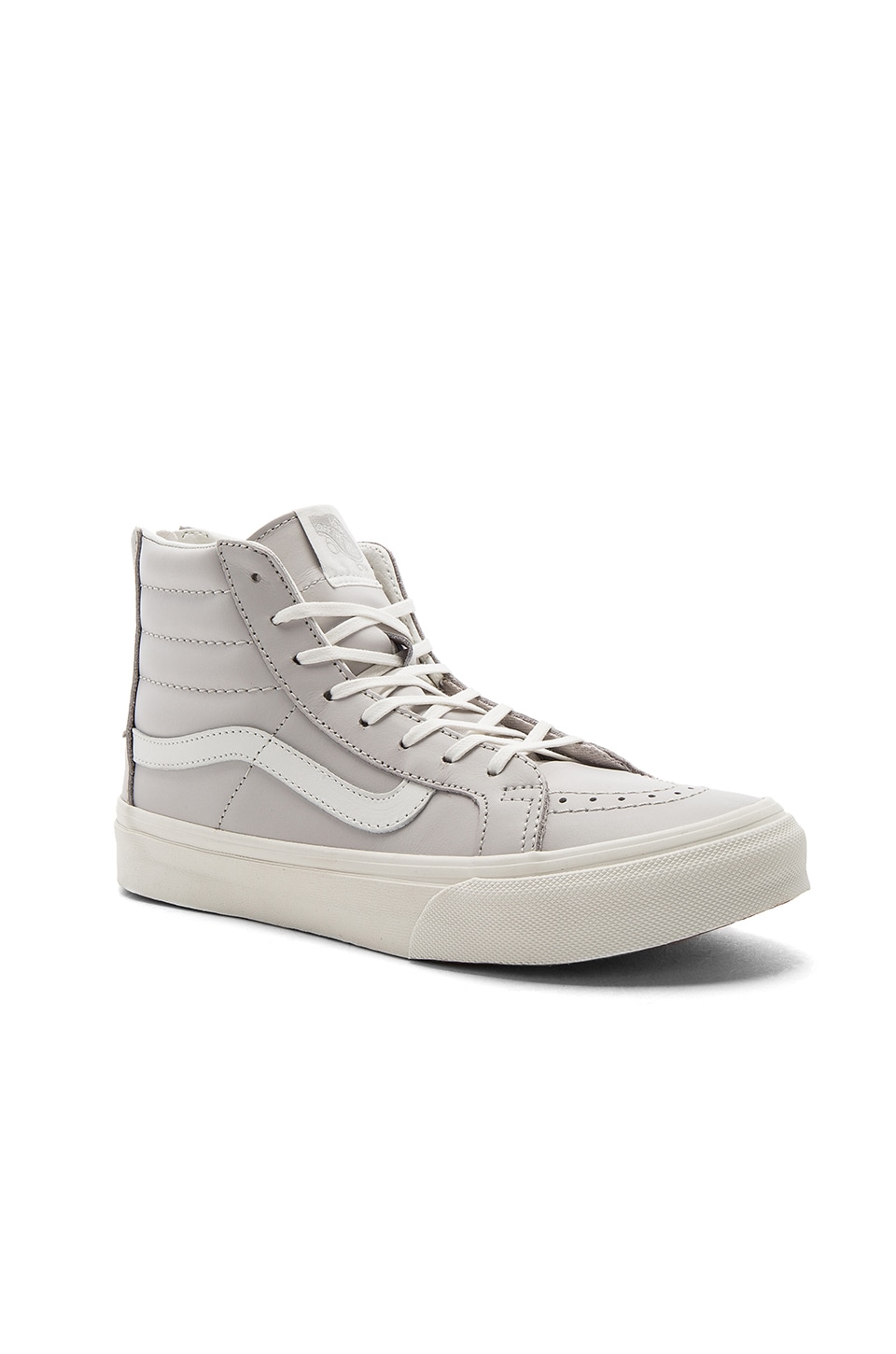 Vans SK8-Hi Slim Zip Sneaker in Chime & Blanc De Blanc | REVOLVE