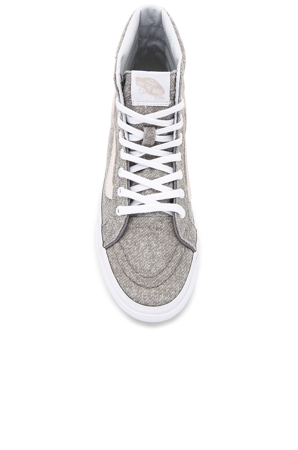 Vans Sk8-Hi Slim Sneaker in Frost Grey & True White | REVOLVE