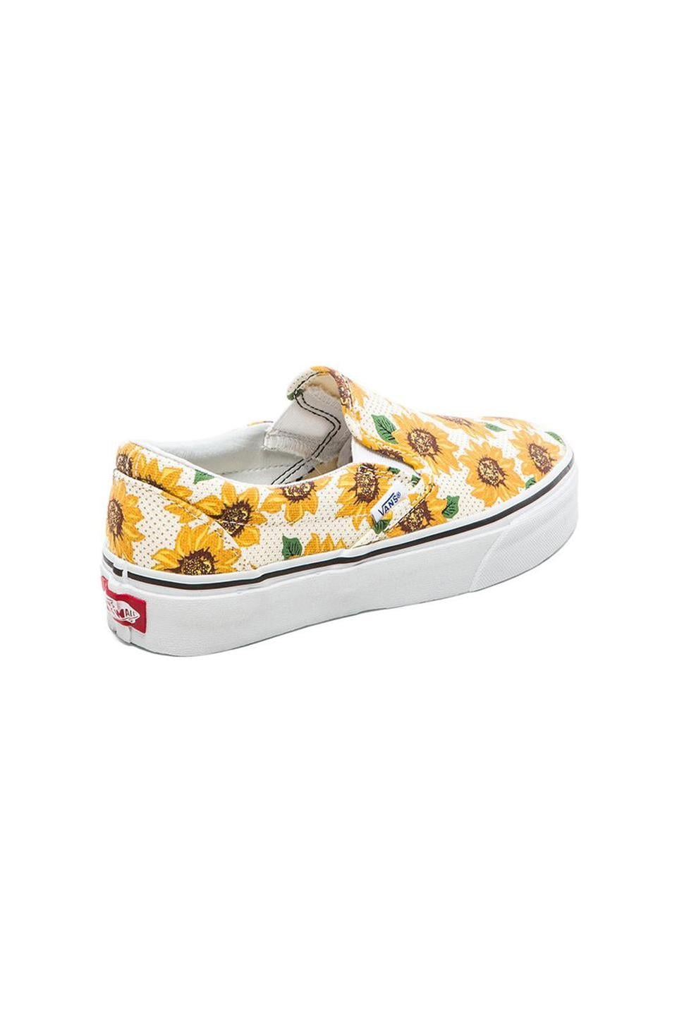 Vans Classic Sunflower Slip On In True White Revolve 1557