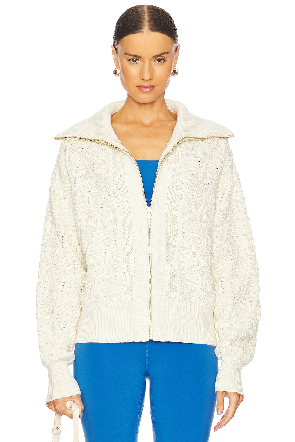 (取寄) バーリー レディース ランド フル ジップ ニット Varley women Lando Full Zip Knit Birch Lando Full Zip Knit | Varley US | Varley US