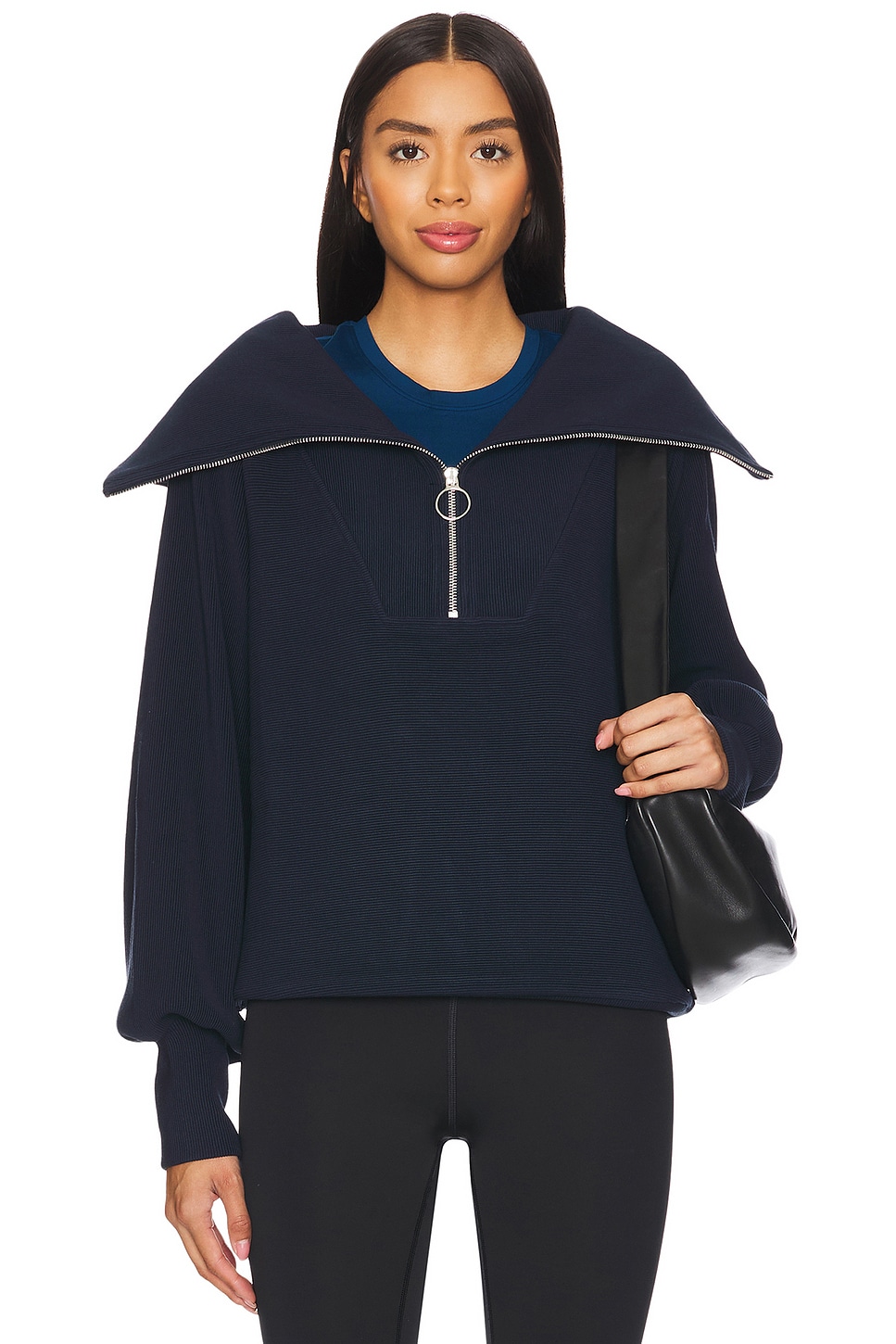 Varley Vine Half Zip Sweatshirt in Dark Sapphire | REVOLVE
