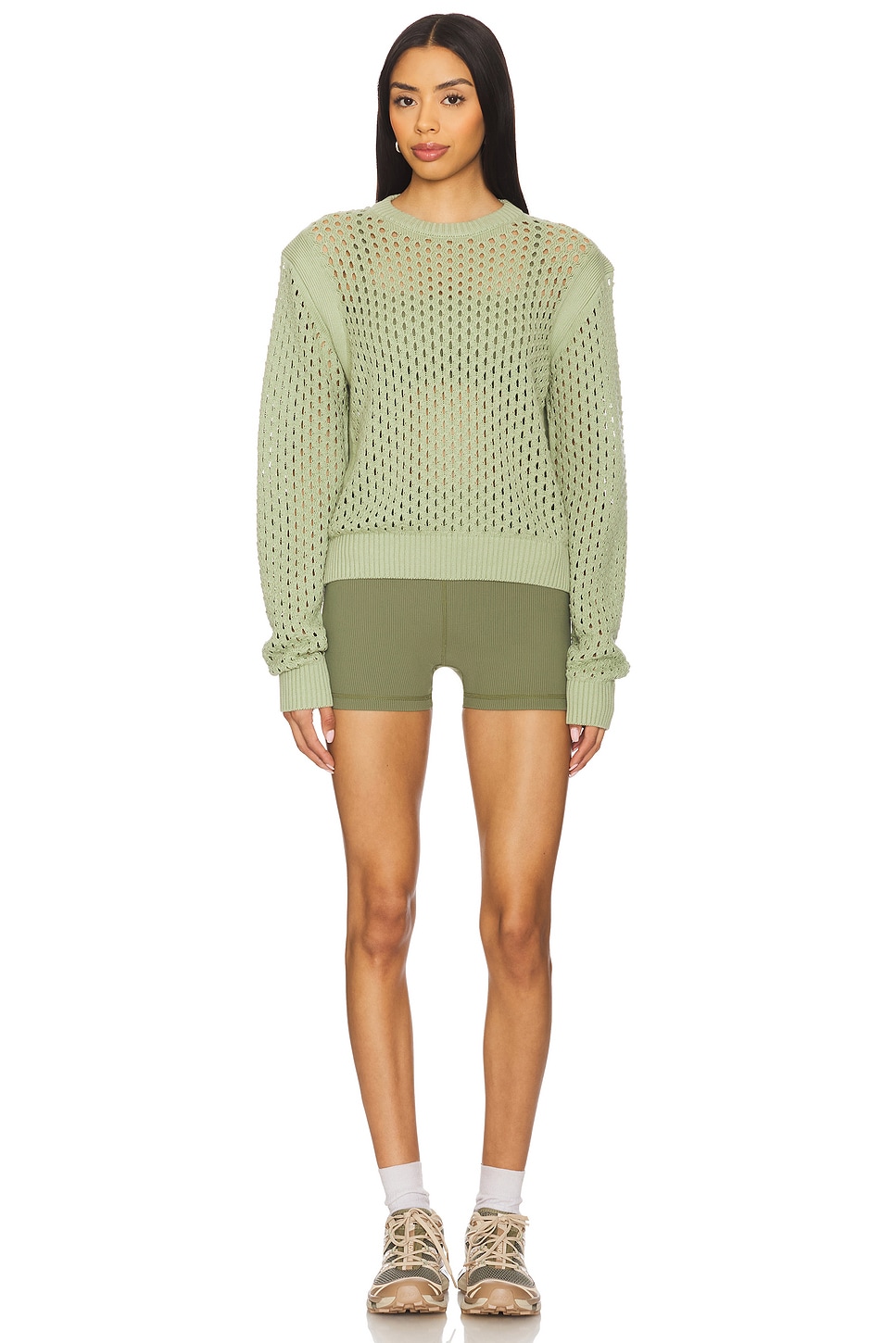 Varley Hains Knit Sweater in Snow Sage | REVOLVE