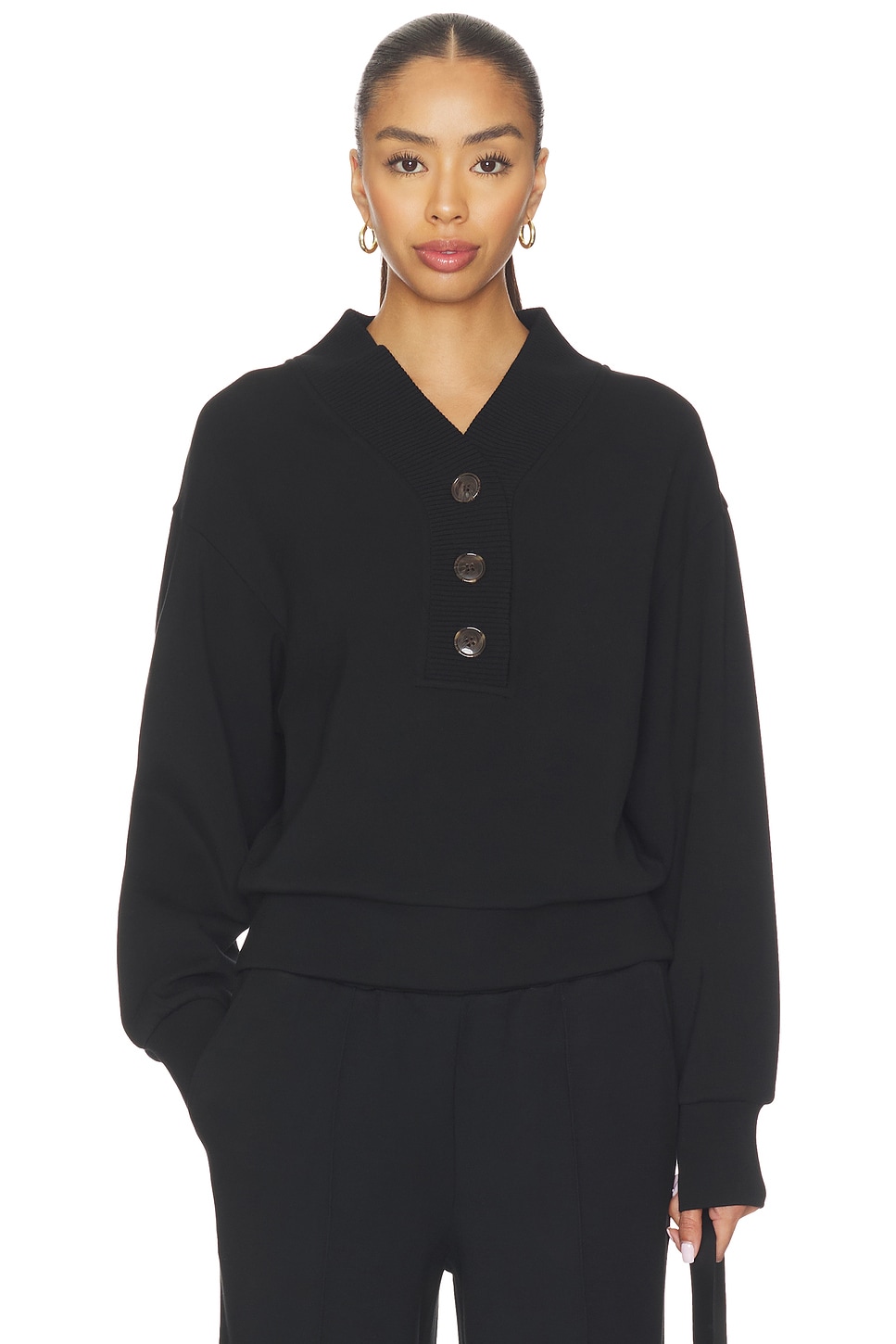 Varley Lucine Button Front Sweater