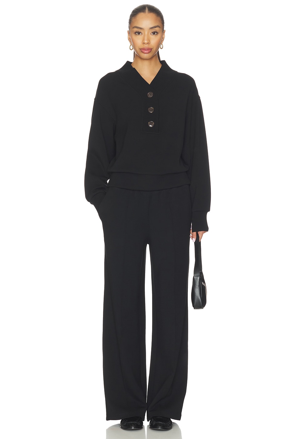 Varley Lucine Button Front Sweater