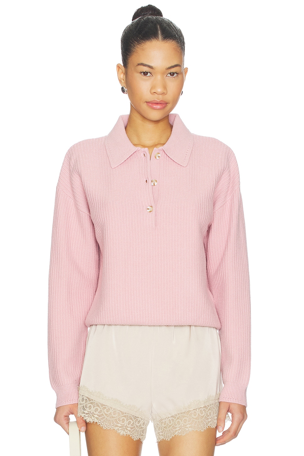 Varley Marlie Polo Knit Sweater