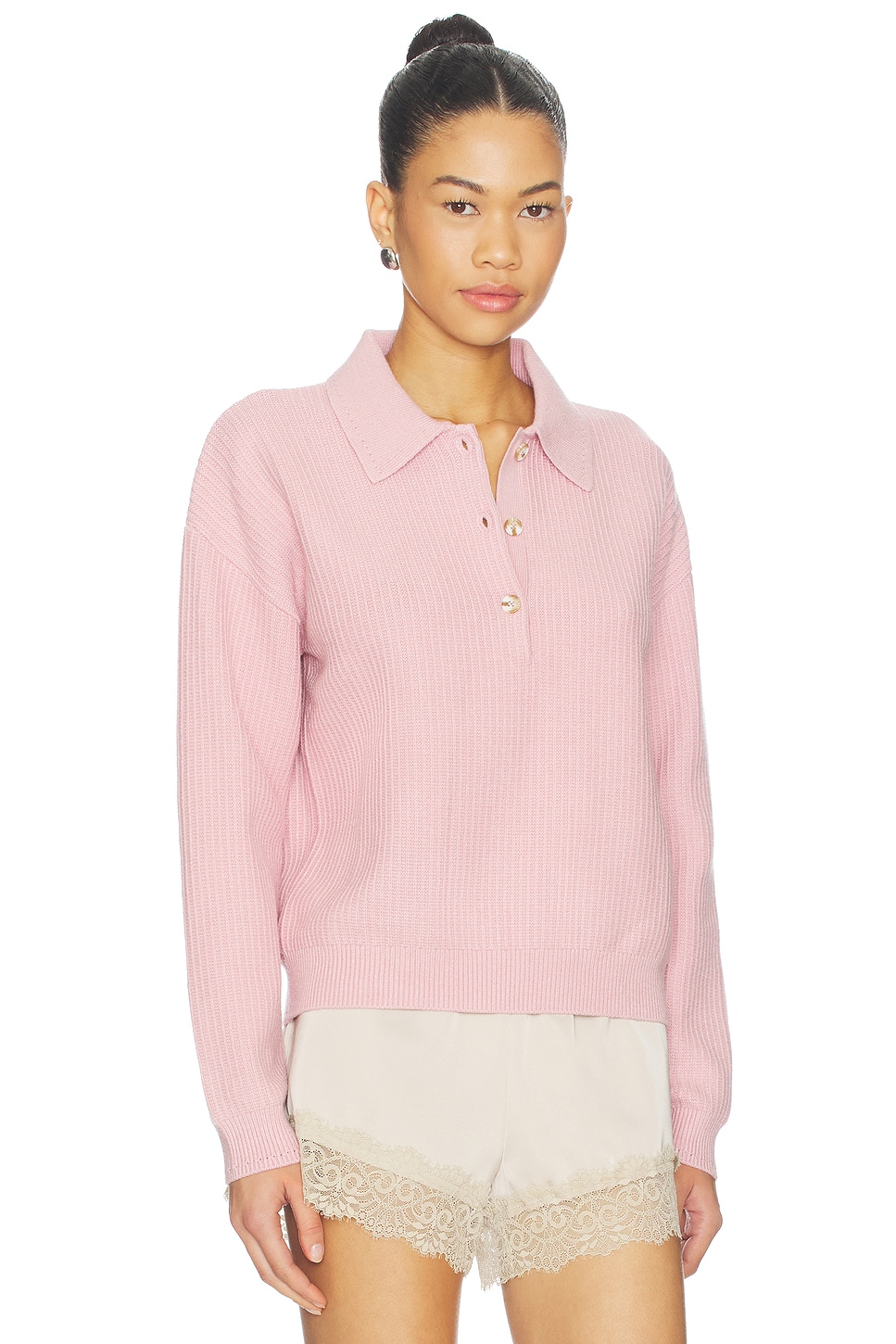 Varley Marlie Polo Knit Sweater thumbnail