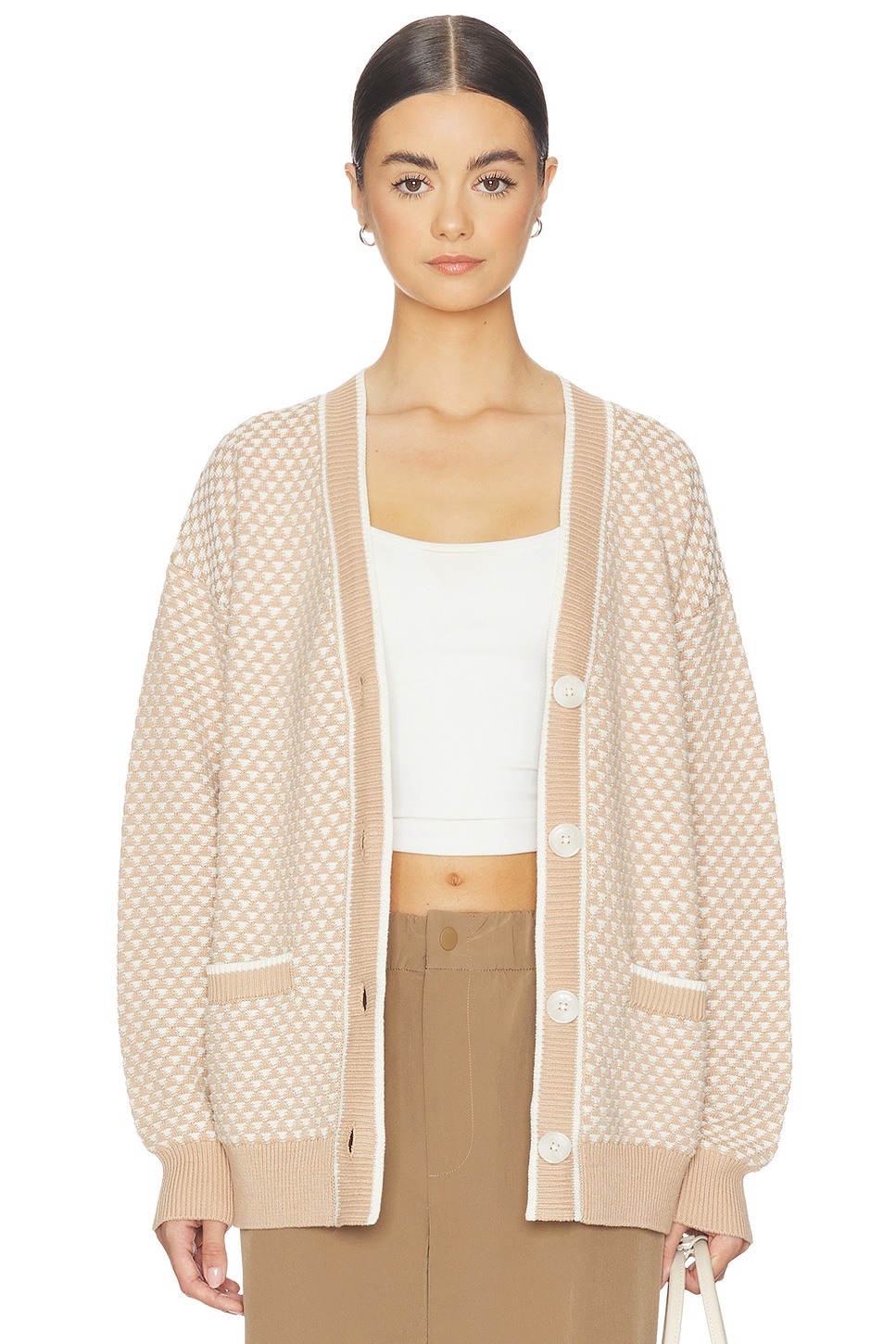 Tarran Stitch Knit Cardigan