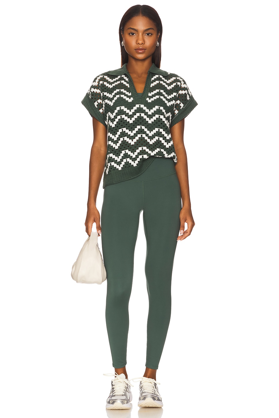 Joelle Crochet Polo Top