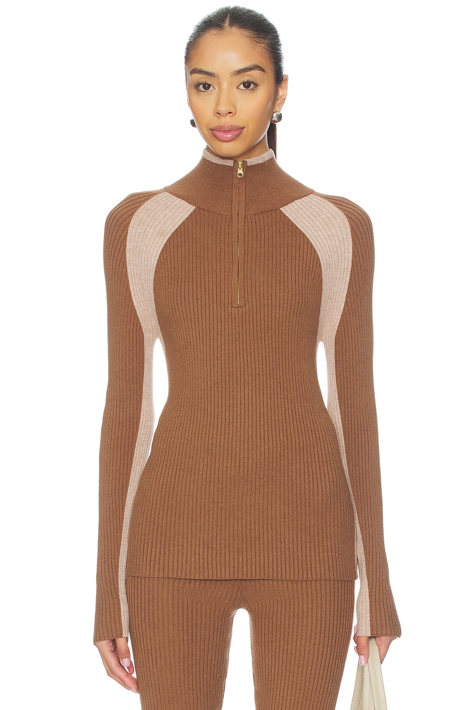 Bellings Half Zip Knit Top - thumbnail 2