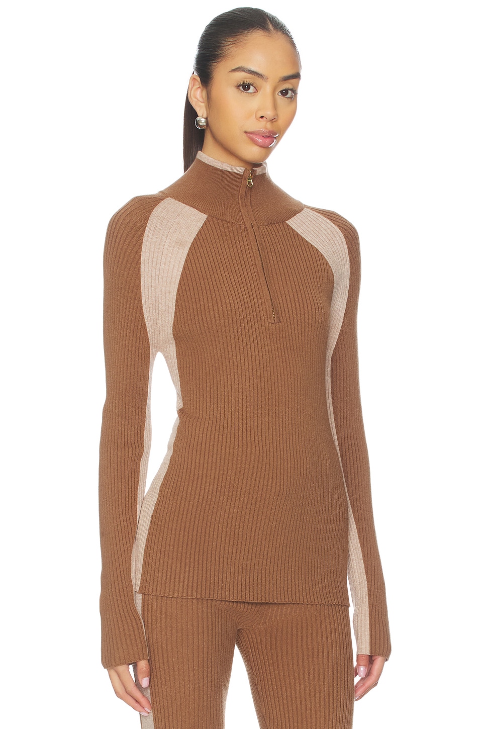 Bellings Half Zip Knit Top - thumbnail 3