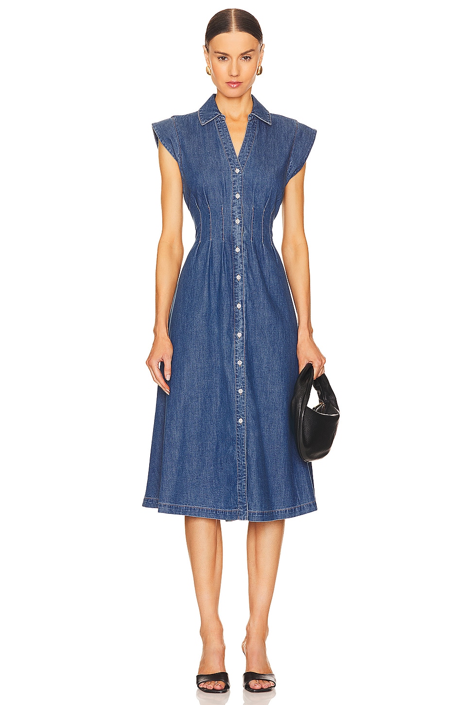 Veronica Beard Ruben Midi Dress in Cornflower | REVOLVE