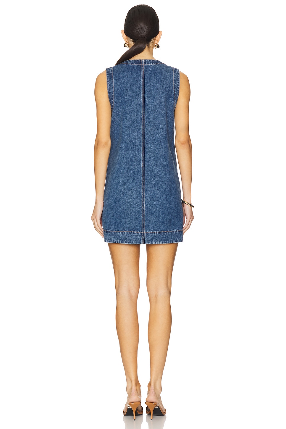 veronica beard oakley denim dress Oakley denim minidress in blue - Veronica Beard