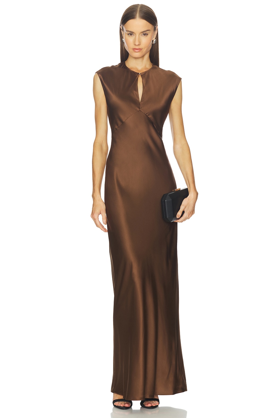 veronica beard brown silk dress THREE DRAWER DRESSER main image 1