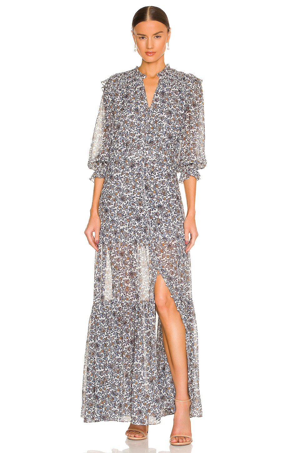 Veronica Beard Nitza Dress in Ecru Multi | REVOLVE
