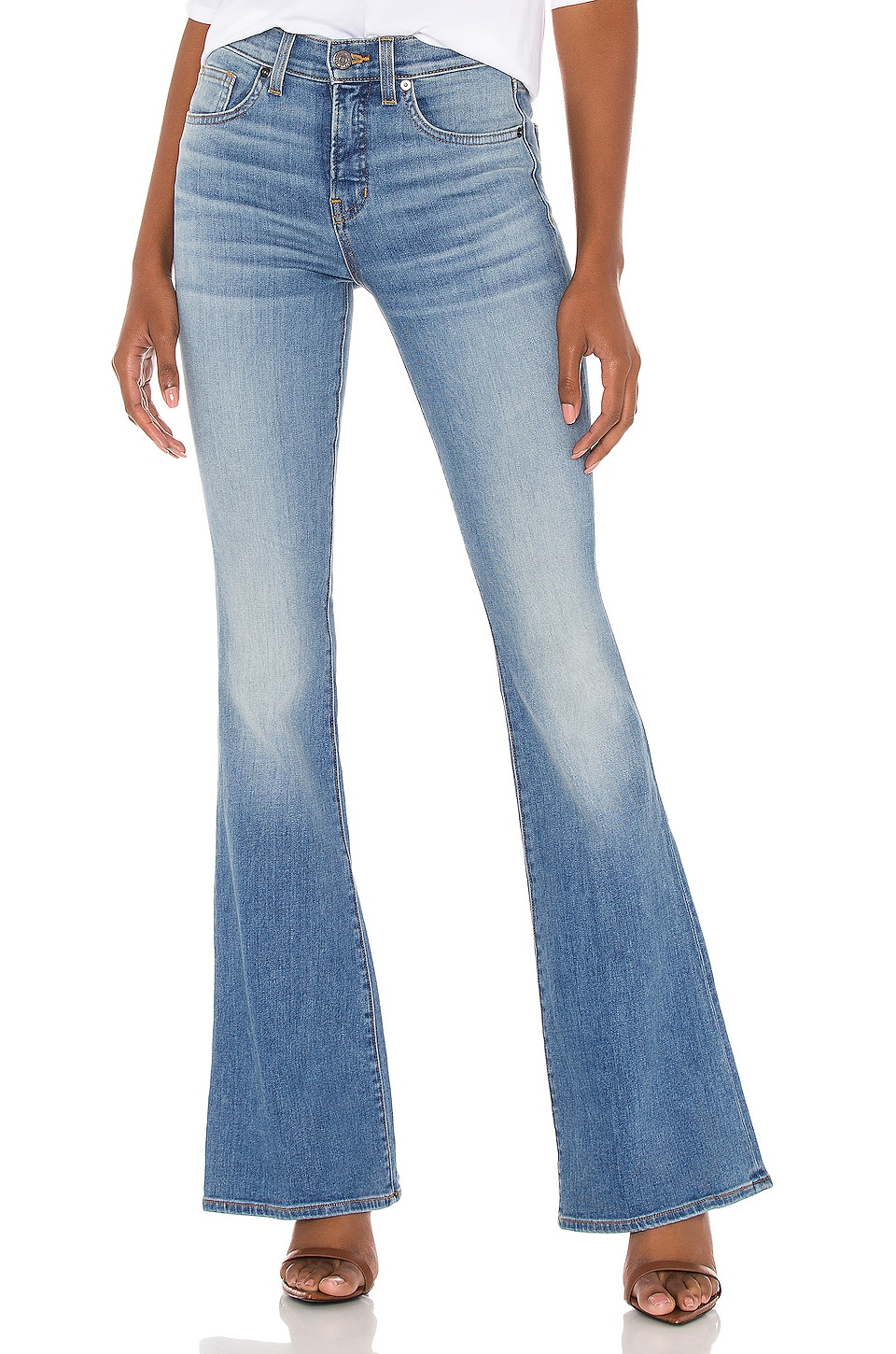 Veronica Beard Beverly High Rise Skinny Flare Jean in Beacon | REVOLVE