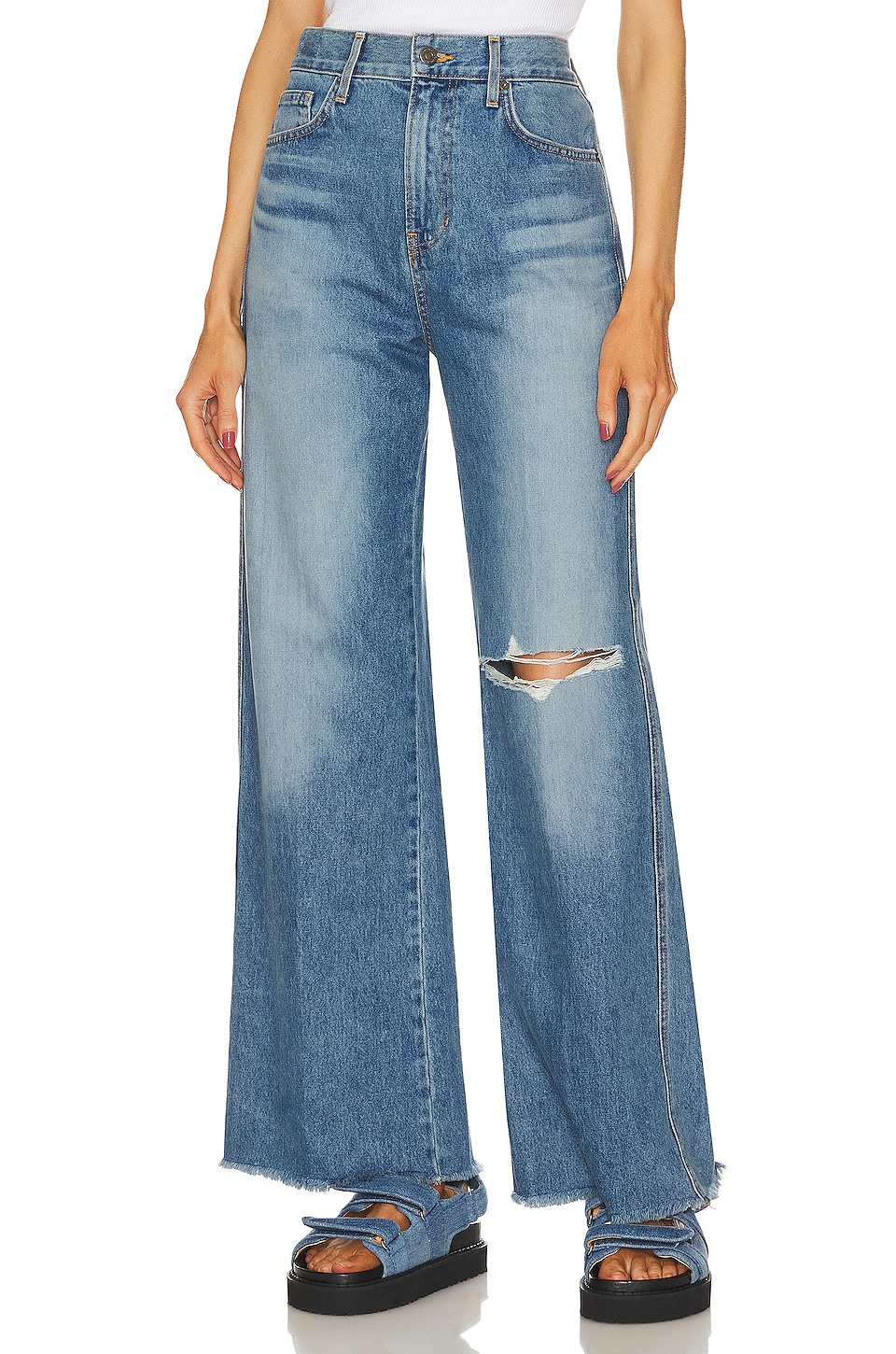 Image 1 of Taylor High Rise Wide Leg in Enough Said