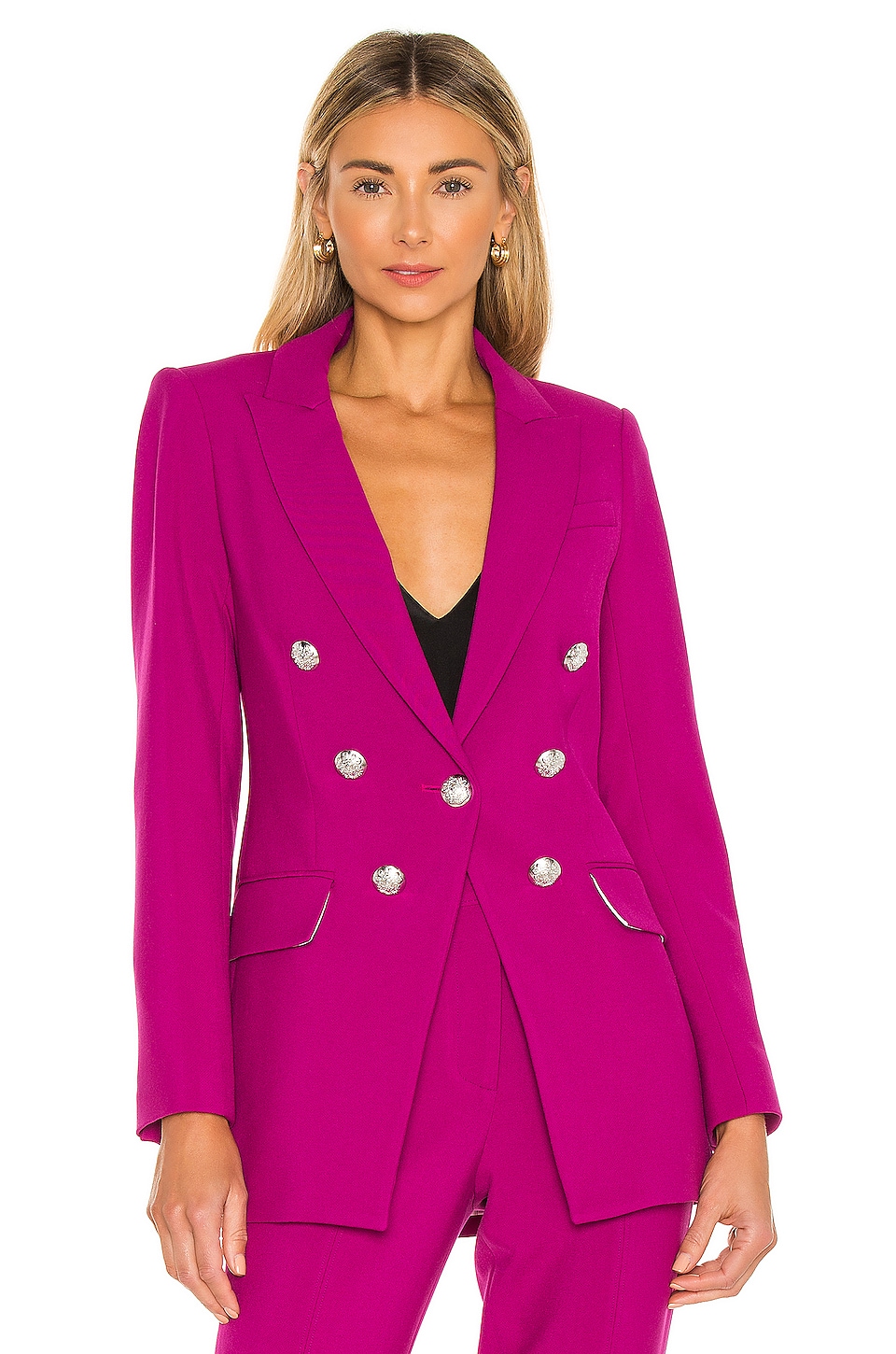 Veronica Beard Matteo Dickey Double Breasted Suit In Pink | ModeSens