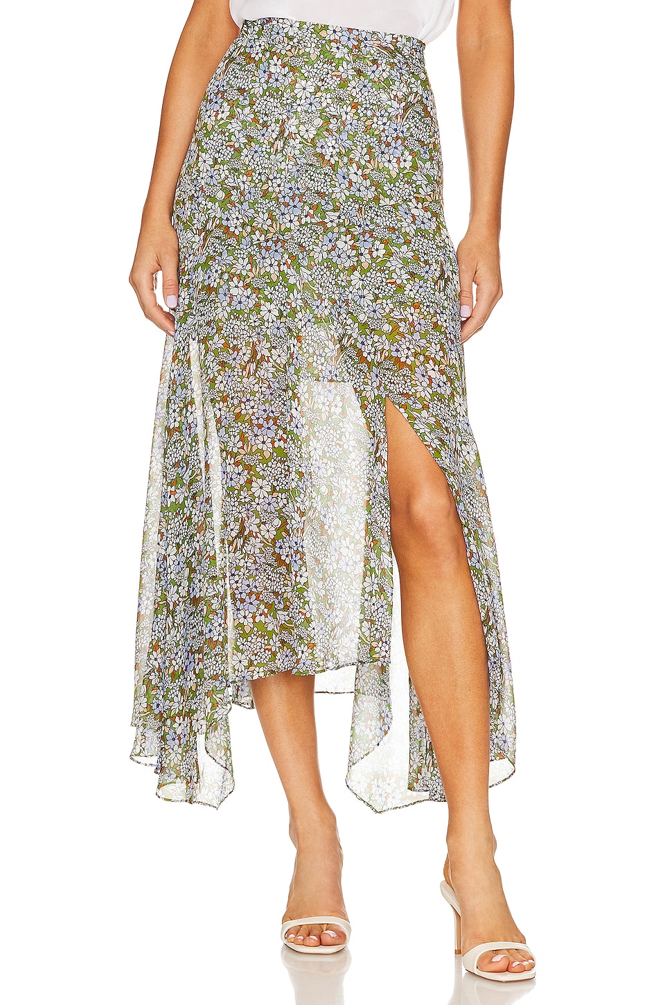 Image 1 of Shilpa Skirt in Forest Army Multi
