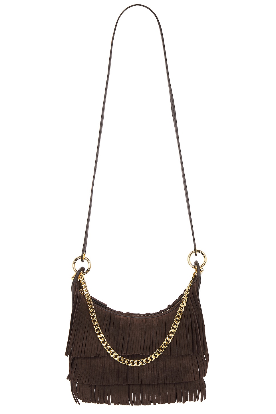 Veronica Beard Small Fringe Fortune Hobo Bag in Espresso REVOLVE